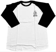 SUNTORY BOSS ラグランスリーブカットソー ホワイト/ブラック