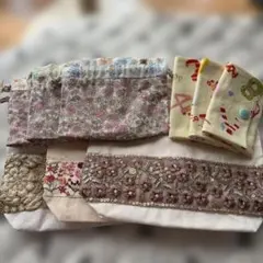 SALE SALEハンドメイド 巾着袋 ポーチ ９点セット