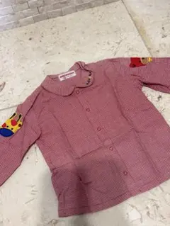 ミキハウス　赤チェックシャツ