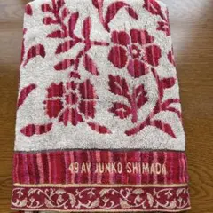 JUNKO SHINADA 赤花柄バスタオル シール無しのサムネイル