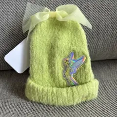 新品未使用　女の子　帽子　リボン付き　50㎝　ティンカーベル　ティンク　なりきり