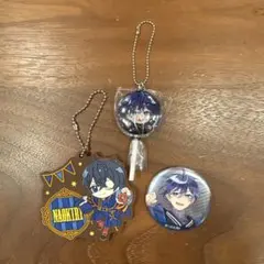 カラフルピーチ なおきり ラバーキーホルダーと缶バッジセット