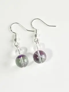 フローライトピアス