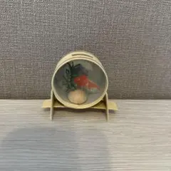 めでたや　めでたや遊び　金魚桶　季節の和紙飾り　置物