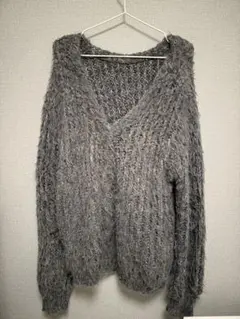 CHICO グレー Vネックセーター 長袖