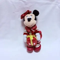 ディズニー クリスマス2024 ミニーぬいぐるみバッジ