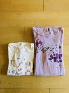 Mezzo Piano ♡フード付きワンピース140＆ 長袖カットソー140