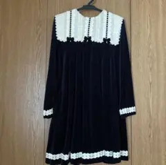 Shirley Temple 子供用ワンピース ドレス レトロ ブラック レースのサムネイル