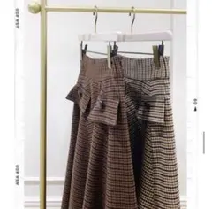 herlipto High-rise Shell Checked Skirtのサムネイル