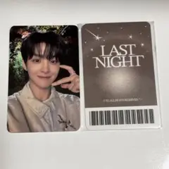 TREASURE 韓国限定　特典　トレカ　ジフン　last Night