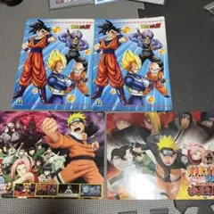 ドラゴンボールZ NARUTO 下敷きセットのサムネイル