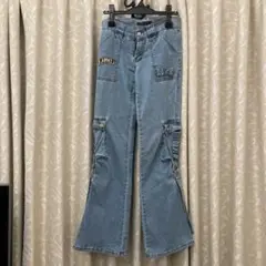 ★フレアカット ライトブルーデニム　トール丈　レア品