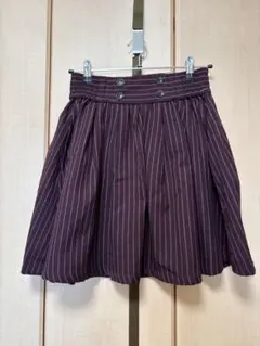 OLIVE des OLIVE チェックスカート 赤 バックリボン 裏地付きのサムネイル