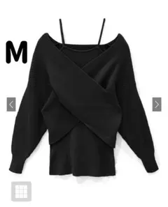 カシュクールニットトップスXニットキャミワンピースセットアップ[rut903]