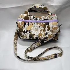 犬柄 ボストンバッグ コンパクト