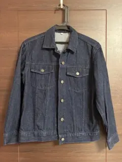 無印　ダークブルーデニムジャケット XS（S）