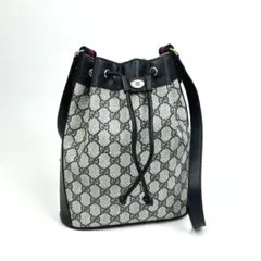 美品■グッチ シェリーライン GGスプリーム ドローストリング ショルダーバッグ