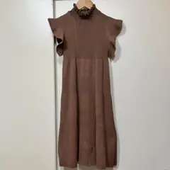 FURFUR ファーファー 肩フリルニット　ワンピース
