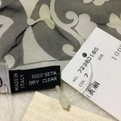 GIORGIO ARMANI 黒 花柄 シフォン ストール