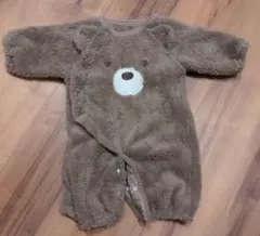ロンパース　50〜60 くま　もこもこ　可愛い　アウター　防寒