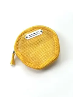 R&D.M.Co- MESH CIRCLE POUCH　SMALL イエローのサムネイル