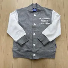 Champion スタジャン ジャケット グレー ホワイト 120cmのサムネイル