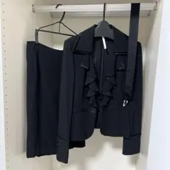 MOGA ブラックフリルジャケットとスカートセット　サイズ3