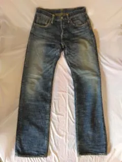 希少.日本製 90s ETERNAL エイジング加工 デニムパンツ 備中倉敷 