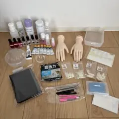 お買い得】ネイル用品 ネイル検定 ハンドマネキン まとめ売りセット