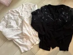 スナイデル 花柄 レース 刺繍 カーディガン