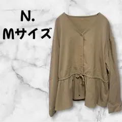 【a-969】 N. エヌドット 長袖シャツ Mサイズ Vネック ブラウス