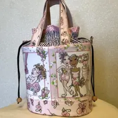 巾着ミニバッグ♡バスレディ