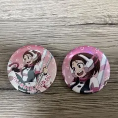 僕のヒーローアカデミア 麗日お茶子 缶バッジ グリッター - メルカリ