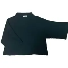 【earth music & ecology】モックネックショート丈ニット