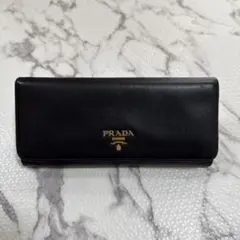 人気✨プラダ 長財布 サフィアーノレザー 1MH132 ゴールド金具 本革 黒