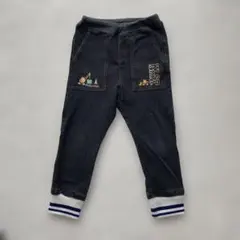 クレードスコープ　働く車　刺繍　ダークグレー　パンツ　120