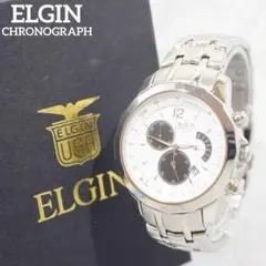 未使用 箱付 2005年製 ELGIN エルジン クロノグラフ メンズ 新品電池のサムネイル