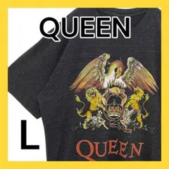QUEEN 古着 Tシャツ 半袖 バンド ロック Crest 紋章 フレディ