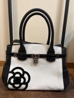 クレイサス バイカラーハンドバッグ