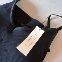 RIB CAMI MAXI DRESS BLACK Mサイズ