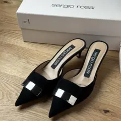 ✨極美品✨【使用感少】セルジオロッシ sr1 パンプス メッシュ 黒 35.5 