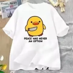 イラスト入りホワイトTシャツ