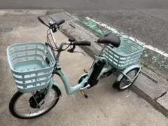 三輪電動アシスト自転車 ミントグリーン - メルカリ
