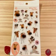 ★レア★平成レトロ　HEARTY DOG ワイヤーフォックステリア ステッカー