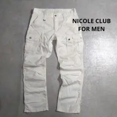 NICOLE CLUB FOR MEN　ストレッチカーゴパンツ　48