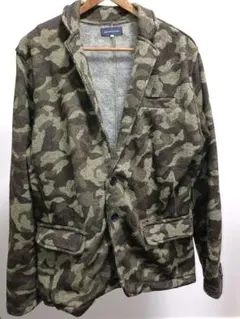 迷彩柄 フリース テーラードジャケット