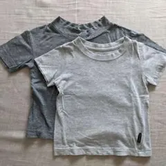 【まとめ売り】グレーTシャツ90〜100cm 2枚セット