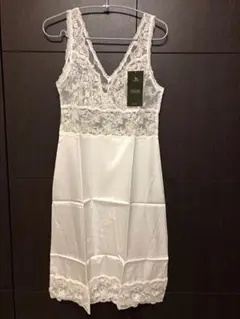 シャルルジョルダン  ロングキャミソール スリップ ホワイト