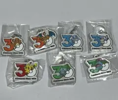 ポケモン　30周年　メタルチャームマスコット ガチャ　全7種　コンプリート