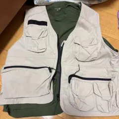 GU アウトドアベスト ベージュ カーキ　M